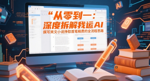 从零到一：深度拆解我运用AI撰写爽文小说挣取首笔稿费的全流程思路-忧忧资源网