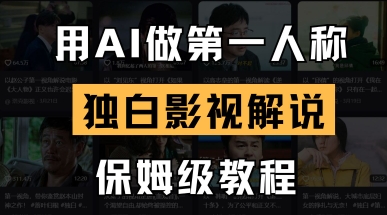 用AI做第一人称独白影视解说，手把手教学，保姆级教程-忧忧资源网