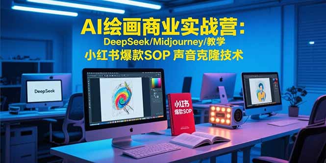 AI绘画商业实战营：DeepSeek/Midjourney/教学 小红书爆款SOP 声音克隆技术-幽忧帮
