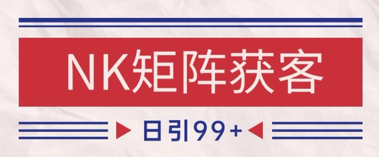 小红书某音NK赛道引流获客 自热矩阵日引200+【揭秘】-幽忧帮