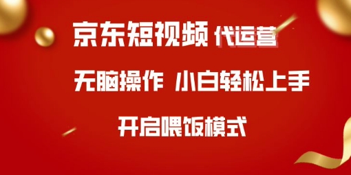 京东短视频代运营，全程喂饭，小白轻松上手【揭秘】-忧忧资源网
