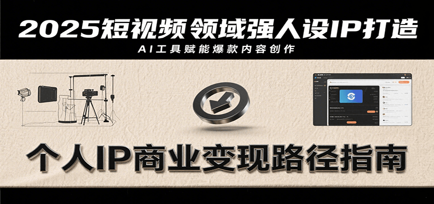2025短视频领域强人设IP打造，结合爆款案例与AI工具应用，从个人出镜到商业成交转化-幽忧帮