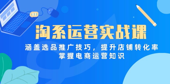 淘系运营实战课，涵盖选品推广技巧，提升店铺转化率，掌握电商运营知识-忧忧资源网