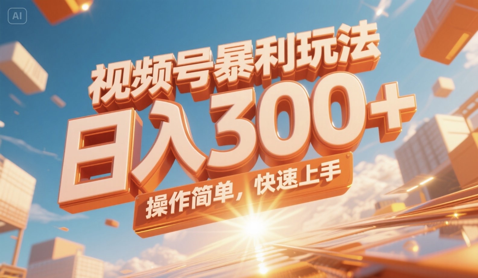 视频号暴利玩法，日入300+，操作简单，快速上手。-幽忧帮