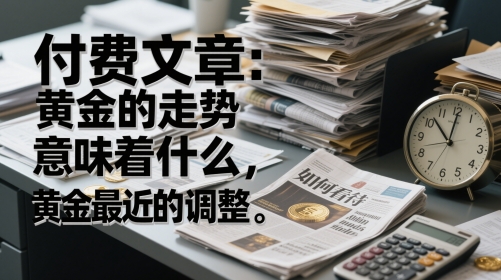 付费文章：黄金的走势意味着什么，如何看待黄金最近的调整-忧忧资源网