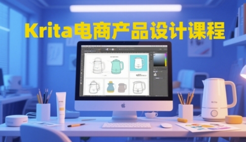 Krita电商产品设计课程，掌握从工具使用到创意落地的全链路设计能力-忧忧资源网