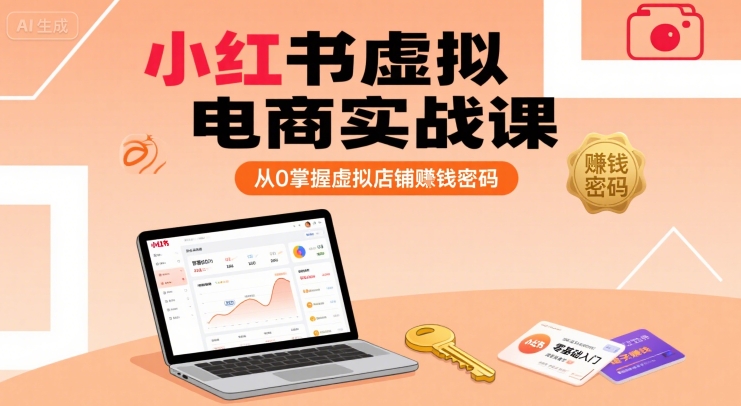 小红书虚拟电商实战课，从0掌握虚拟店铺賺钱密码(更新)-幽忧帮
