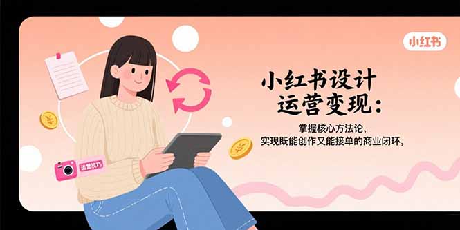 小红书设计运营变现：掌握核心方法论，实现既能创作又能接单的商业闭环-幽忧帮