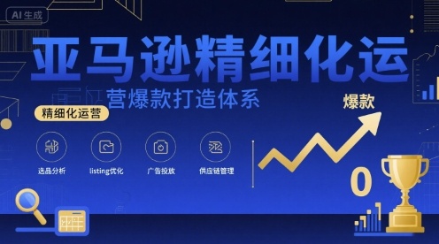 亚马逊精细化运营爆款打造体系，视频课+全套资料文档-幽忧帮