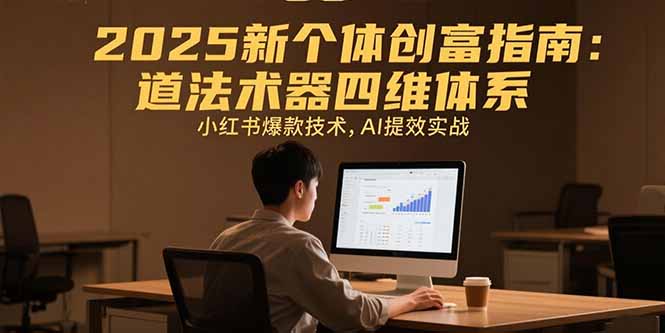 2025新个体创富指南：道法术器四维体系，小红书爆款技术，AI提效实战-幽忧帮