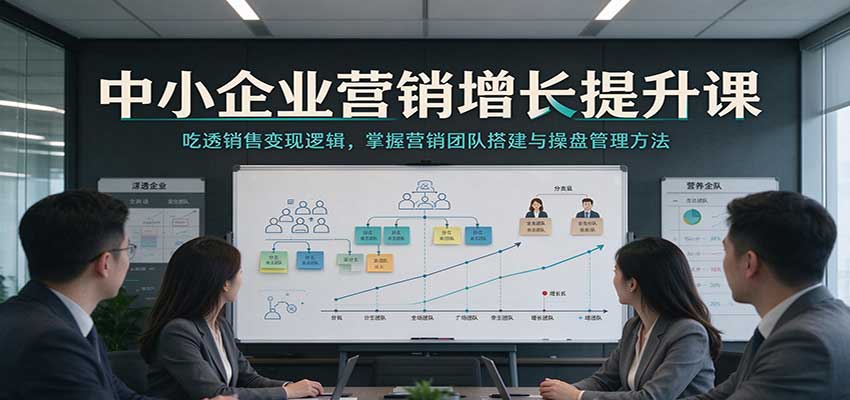 中小企业营销增长提升课：吃透销售变现逻辑，掌握营销团队搭建与操盘管理方法-幽忧帮