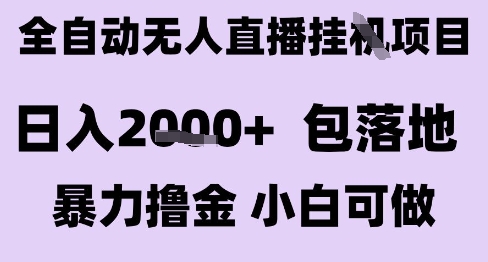 最新全自动抖音无人直播挂G项目，日入2k+ 包落地暴力撸金，小白可做【揭秘】-幽忧帮