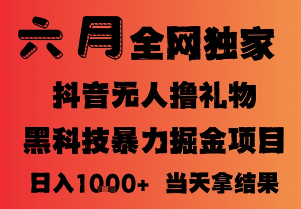 25年6月抖音无人直播最新暴力撸音浪掘金，小白可做，可批量矩阵放大，长期稳定日入1k+【揭秘】-幽忧帮