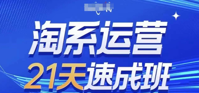淘系运营21天速成班(更新25年3月)，0基础轻松搞定淘系运营，不做假把式-忧忧资源网