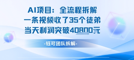 AI收徒变现闭环：一条视频收35人，日入1k+(附完整SOP)-幽忧帮
