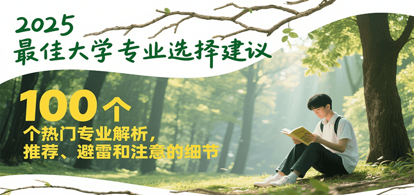 2025最佳大学专业选择建议，100个热门专业解析，推荐、避雷和注意的细节-幽忧帮