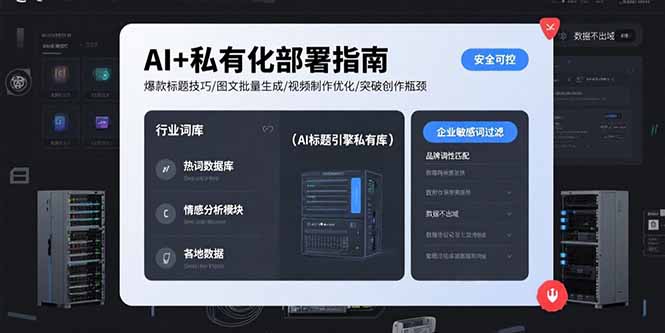 AI+私有化部署指南 爆款标题技巧/图文批量生成/视频制作优化/突破创作瓶颈-幽忧帮