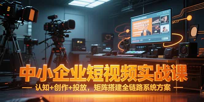中小企业短视频实战课，认知+创作+投放，矩阵搭建全链路系统方案-幽忧帮