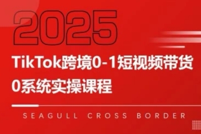 TikTok跨境0-1短视频带货，系统拆解TikTok跨境带货全链路，实现跨境可持续盈利-幽忧帮