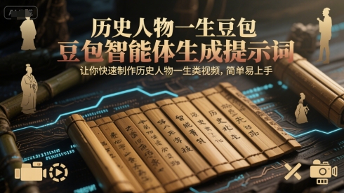 历史人物一生豆包智能体生成提示词，让你快速制作历史人物一生类视频，简单易上手-幽忧帮
