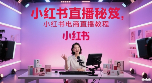小红书直播秘笈，小红书电商直播教程-幽忧帮