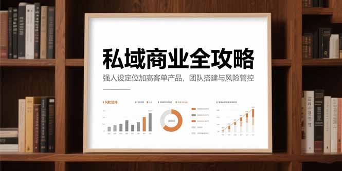 私域商业全攻略，强人设定位加高客单产品，团队搭建与风险管控-幽忧帮