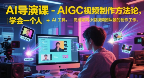 AI导演课-AIGC视频制作方法论，学会一个人+AI工具，完成如同小型视频团队般的创作工作，实现导演梦-幽忧帮