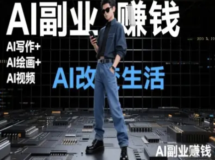 AI改变生活(Ai写作+AI绘画+Ai视频)，AI副业挣钱-幽忧帮