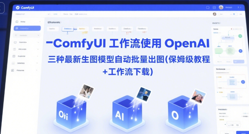 ComfyUI 工作流使用 OpenAI 三种最新生图模型自动批量出图(保姆级教程+工作流下载)-幽忧帮