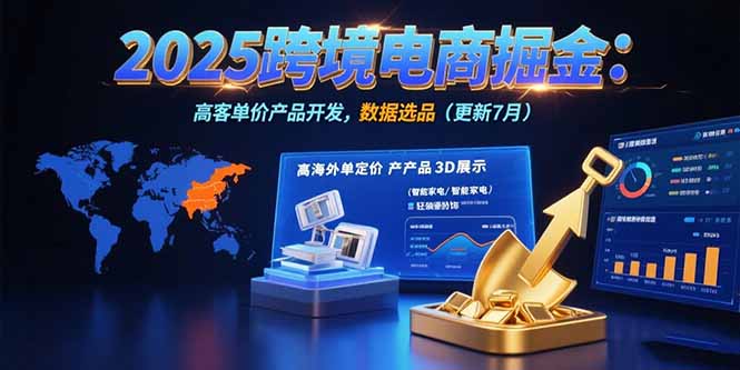 2025跨境电商掘金：蓝海市场定位，高客单价产品开发，数据选品(更新7月-幽忧帮