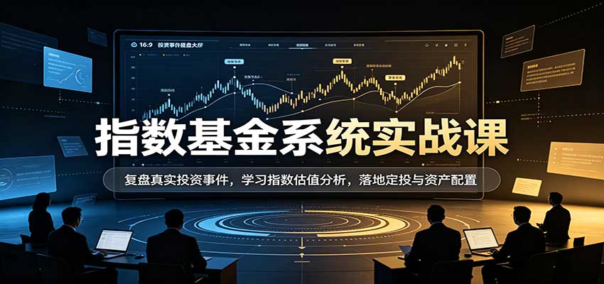 指数基金系统实战课：复盘真实投资事件，学习指数估值分析，落地定投与资产配置-幽忧帮