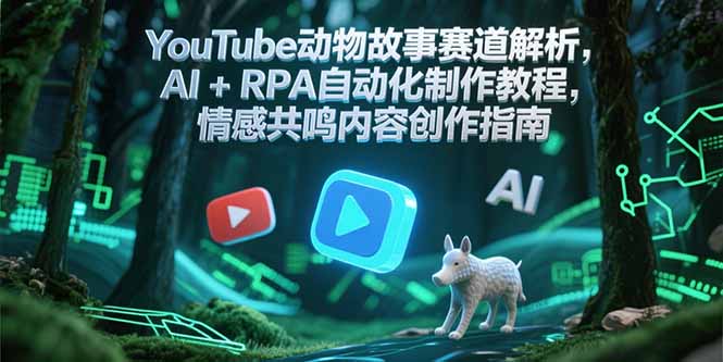 YouTube动物故事赛道解析，AI+RPA自动化制作教程，情感共鸣内容创作指南-幽忧帮
