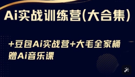 Ai实战训练营合集(豆包Ai+KiMi应用+Ai音乐)，基础操作到高级技巧的多个方面-忧忧资源网
