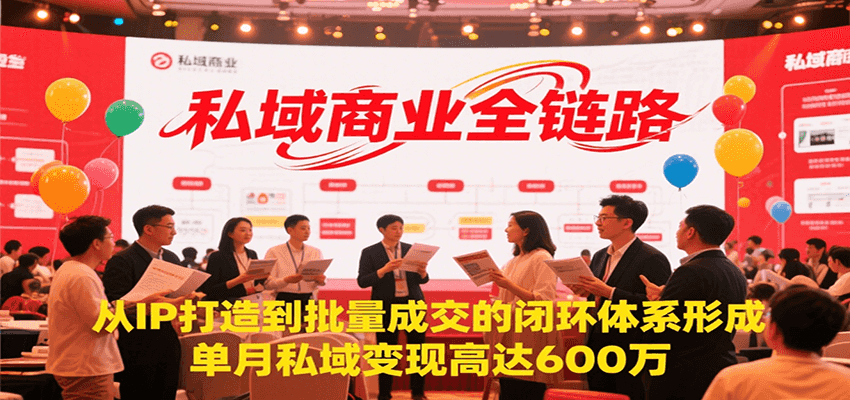 私域商业全链路，从IP打造到批量成交的闭环体系形成，单月私域变现600万-幽忧帮