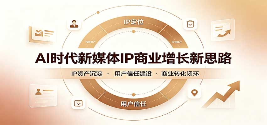 AI时代新媒体IP商业增长新思路:摒弃复杂运营套路,用极简思维打通获客路径-幽忧帮