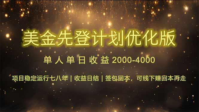 连续7-8年创单日收益冠军项目，日收益$600-1200-忧忧资源网