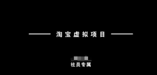 淘宝虚拟项目，从理论到实操，新手也能快速上手-忧忧资源网