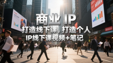 商业IP打造线下课，打造个人 IP线下课视频+笔记-幽忧帮