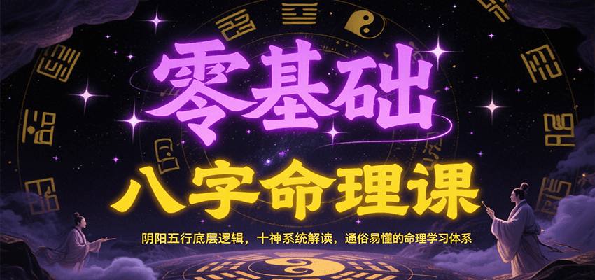 零基础八字命理课：阴阳五行底层逻辑，十神系统解读，通俗易懂的命理学习体系-幽忧帮