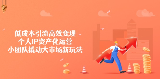 （14555期）低成本引流高效变现，个人IP资产化运营，小团队撬动大市场新玩法-忧忧资源网