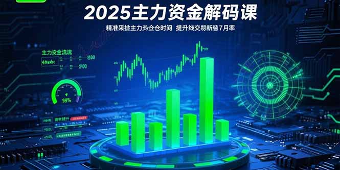 2025主力资金解码课：精准捕捉主力建仓时机，提升短线交易胜率(更新7月-幽忧帮