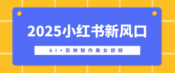 2025小红书新风口，AI+剪映制作美女视频，矩阵发布快速涨粉，新手也能操作-忧忧资源网