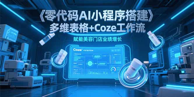 零代码AI小程序搭建，多维表格+Coze工作流，赋能美容门店业绩增长-幽忧帮