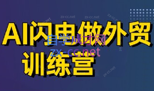 大卫·AI闪电做外贸训练营(更新4月)-忧忧资源网