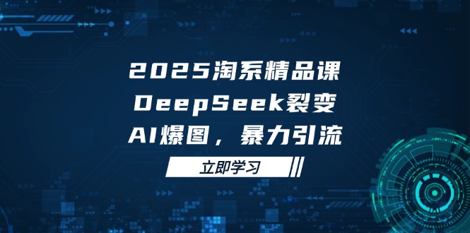 2025 淘系精品课，DeepSeek 裂变，AI 爆图，暴力引流-忧忧资源网