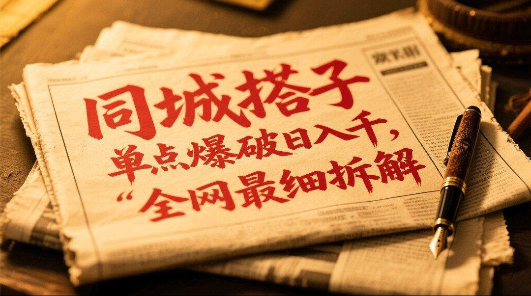 同城搭子群19.9单点爆破日入千，搭子组局月入万，全网最细拆解-忧忧资源网