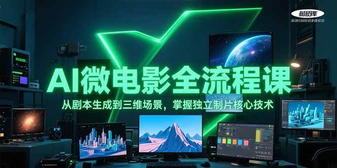 AI微电影全流程课，从剧本生成到三维场景，掌握独立制片核心技术-幽忧帮