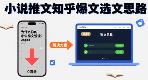 为什么你的小说推文没流量？小说推文知乎爆文选文思路-幽忧帮