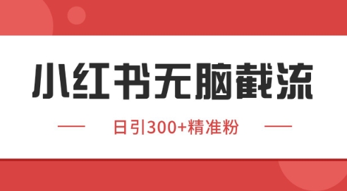 小红书截流同行客源，独家野路子获客玩法 日引200+暴力获客【揭秘】-幽忧帮