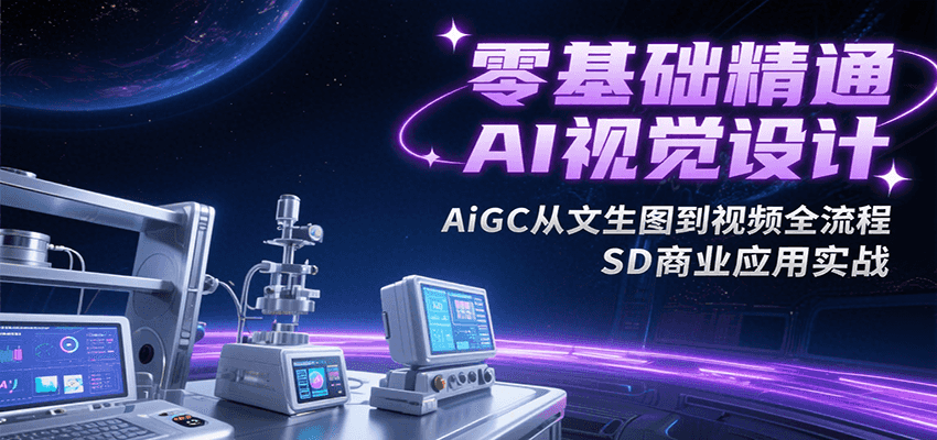 零基础精通AI视觉设计，AiGC从文生图到视频全流程，SD商业应用实战-幽忧帮